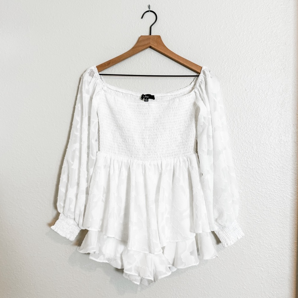Lulu’s | white floral romper